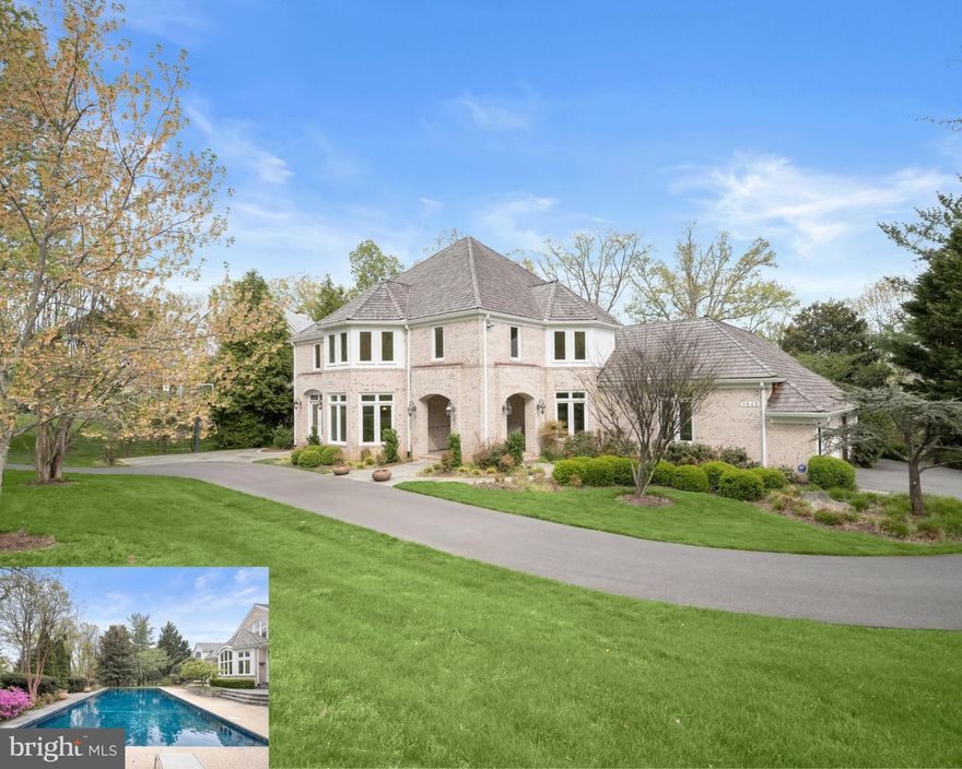 Set on a prominent corner lot along sought-after Avenel Farm Drive in Potomac, this expansive residence offers a thoughtful balance of scale, functionality, and flexibility. With a three-car garage, circular driveway, and welcoming front porch, the home makes a strong first impression while delivering everyday practicality.

Inside, sun-filled spaces and soaring ceilings create an airy, luxurious feel throughout. The elegant two-story foyer is a showstopper from the moment you enter! A spacious, sun-filled formal dining room with a butler’s pantry leads seamlessly into the expansive kitchen featuring gas cooking, a walk-in pantry, a built-in desk, and ample cabinetry. From the kitchen, enjoy views through the incredible two-story breakfast room looking out on the lush grounds and pool. The adjacent family room, wrapped in windows and detailed with coffered ceilings and built-ins, offers a comfortable gathering space with direct connection to the outdoors. A formal living room with a wood-burning fireplace and stone mantle provides a quiet retreat, while the pool table room feels like a conservatory! A main-floor office provides excellent space for a comfortable work-from-home environment. Two powder rooms, as well as a mudroom providing access to the three-car garage, complete the exceptional main level. A bonus, private loft space above the garage is accessible via its own staircase and provides ample opportunity for a home office, studio, and more!

Upstairs, stunning hardwood floors run throughout the versatile spaces. The primary suite is expansive and private, featuring a sunny sitting room, fireplace, dual walk-in closets, and a private balcony overlooking the backyard and pool. The en suite bathroom bathed in natural light includes a soaking tub, separate shower, and ample storage. Additional bedrooms are thoughtfully laid out, including a secondary bedroom with an en-suite bathroom and a separate wing with three sizable bedrooms, a shared hall bath, and generous closet space, offering versatility for a variety of living arrangements. 

The lower level with brand-new LVP floors continues to add meaningful living space, with a legal bedroom, full bath, and a fitness room with mirrored walls and gym floor. The spacious recreation room is ideal for guests of all ages with a built-in bar and fridge, a third wood-burning fireplace, and built-ins. Continue to a secondary recreation space, great for game tables or indoor sports play. A large laundry area, a bonus room ideal for a theater or sports simulator, and abundant storage complete this level. 

Outdoors, a stone patio leads to the pool and sun deck, all surrounded by beautiful, mature landscaping, fenced yard space, and room for gardening or play. The setting offers both privacy and usability, enhancing the home’s overall livability. This home features many improvements, including replacement windows and doors (2023), a newer roof (2020), new pool equipment, and new paint and other updates throughout, making it move-in ready yet leaving room for someone to make it their own! With its versatile layout, substantial square footage, and strong indoor-outdoor connection, this home presents a rare opportunity to tailor a well-built property to a range of needs in one of Potomac’s most established communities.