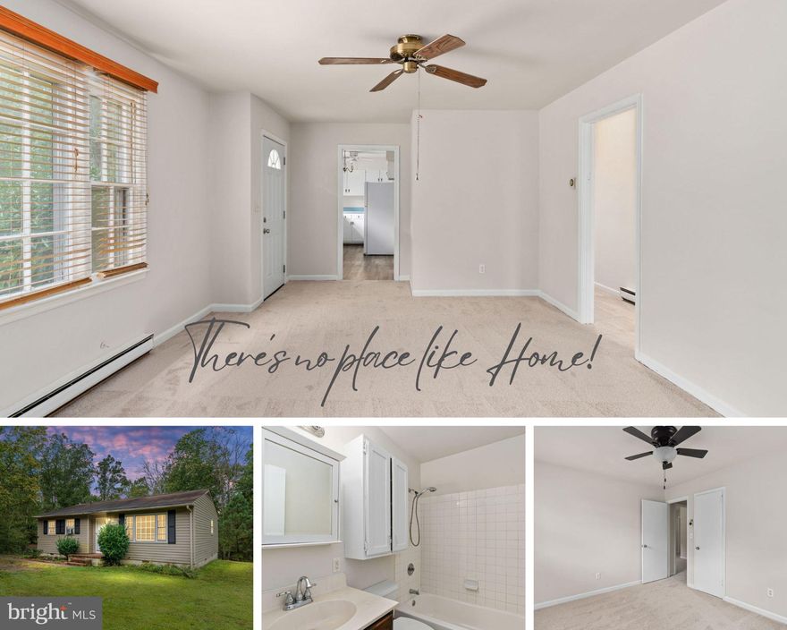 Welcome to 14208 Springfield Lane — a refreshed, single-level ranch home that combines comfortable living with peaceful privacy on just over an acre of land.  With 3 Bedrooms and 1 full bath, this home has been beautifully updated with fresh new paint and plush carpeting throughout. Close to NSWC Dahlgren, Henry Nice Bridge, and Fredericksburg VRE, this home is ideal for a first time homebuyer or investor.  Come and see it today!