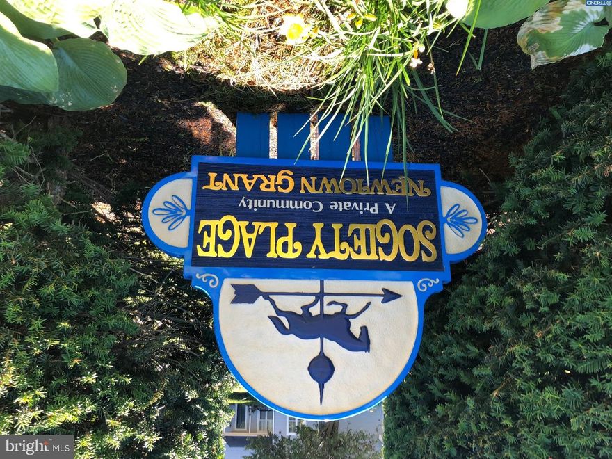 Rarely offered two bedrooms condo with loft in highly desirable Society Place. Open floor plan with spacious 22' ceiling in Living Room/Great Room. Sliding glass doors provide access to covered balcony.  Large loft adds extra space for an office, family area, or guest room, and offers dramatic views of main living area. Nice sized kitchen and dining room. Main bedroom has large walk in closet and second bedroom has ample closet space. Ceiling fans in Living Room and main bedroom. Convenient location close to shopping, dining and the historic Borough of Newtown.  Easy access to I95. This property has been recently painted in neutral tones, but needs new flooring and some TLC. It is priced accordingly, and is being offered "AS IS". Great opportunity for the right buyer.  Association fees include exterior maintenance, lawn care, snow removal, trash removal. pool access use of and recreational facilities.