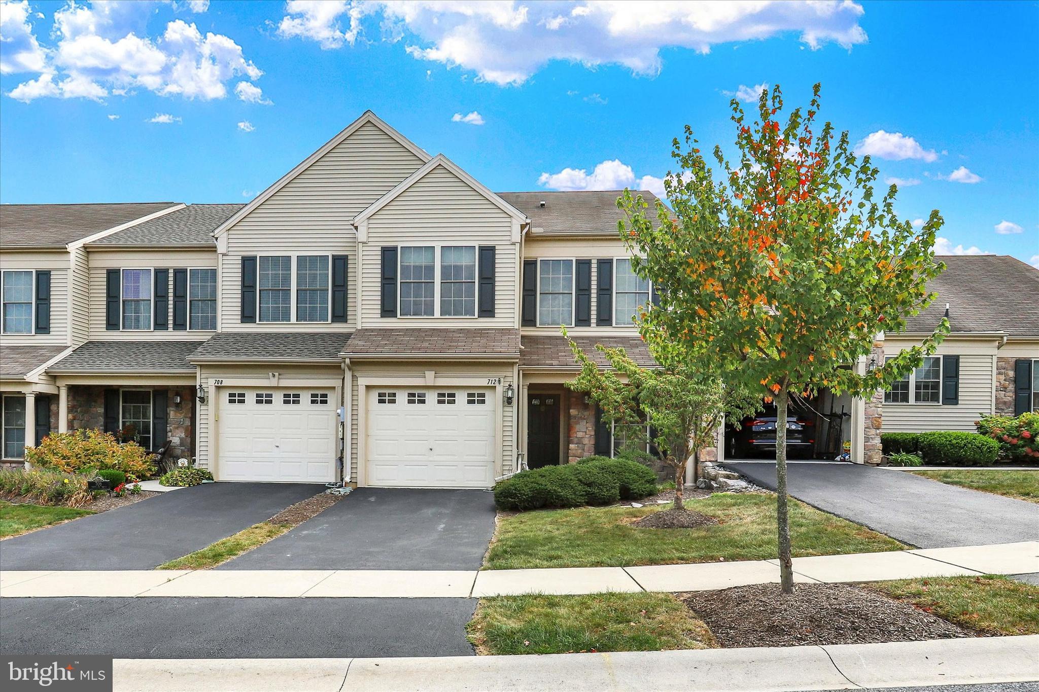 Welcome to this well-maintained townhome situated in the desirable Deer Run community with a spacious and functional layout! Step into the foyer which leads to a versatile office space with cozy carpet. The open dining and family room combination features carpet, a ceiling fan, and access to the outdoor space—perfect for relaxing or entertaining. The eat-in kitchen provides plenty of room for meals, stainless steel appliances and vinyl flooring. Upstairs, you’ll find two generous bedrooms, each with carpet, window treatments, walk-in closets, and private full baths with double vanities. A spacious upper-level laundry room with vinyl flooring, a closet, and utility sink adds convenience. One car garage. Community features sidewalks and streetlights for leisurely walks. Conveniently located to all Hershey amenities including shopping, dining and entertainment, as well as Gelder Park and nearby walking trails. Don’t miss your chance to own this move-in ready home in a sought-after location! Newer H2O heater in 2023. Brand new carpet throughout and most of the home has been freshly painted. A joy to own!