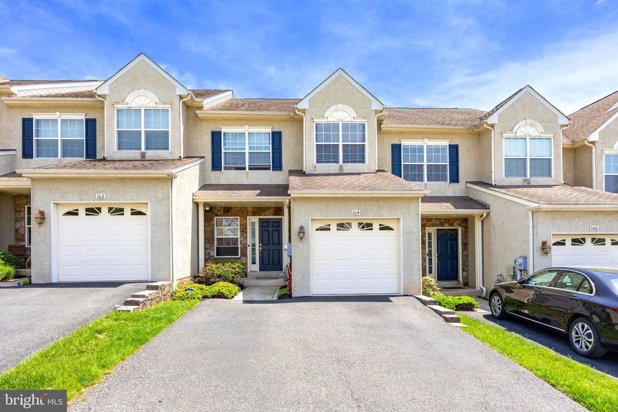 Welcome to this stunning and charming 3 bedroom, 2.1 bath townhome with a finished basement and loft. This home is situated in the sought-after Fairways at Green Meadows Community and is located next to the Jeffersonville Golf Club. First floor features a foyer with hardwood floors and a double-door coat closet, a door to the garage, and a powder room. Large and open living room with a gas fireplace, recessed lights, and 9 ft ceiling. Open kitchen boasts a Corian countertop and island, 42” cabinets, hardwood floors, and a spacious pantry. The breakfast area features hardwood flooring and a large slider that leads to the deck, offering an elevated view and a low-maintenance composite surface. 2nd floor offers a large and bright primary bedroom with a spacious walk-in closet and an additional closet, along with a ceiling fan. The primary full bath features tiled floors, a soaking tub, and a separate shower. Additional 2 bedrooms, along with a hallway full bath and laundry, complete the 2nd floor. The walk-up finished loft with carpet and a window that allows for natural light to fill the space. The daylight lower level features a spacious family room with two large daylight windows that provide ample natural light. And additional space for storage. Conveniently located just minutes from King of Prussia and major commuter routes, golf courses, shops, and restaurants. Easy to show!