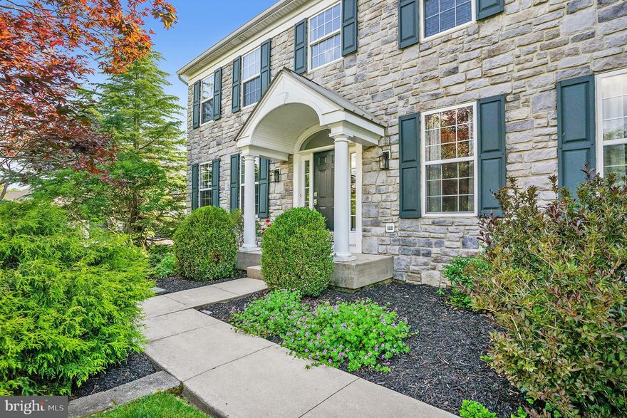 Welcome to Wainwright at Whitemarsh!  This classic 4 bedroom colonial offers an exceptional living experience for those seeking both elegance and functionality in a terrific location.  As you step inside, you are greeted by the two story foyer which allows for plenty of natural light.  The formal living and dining rooms create a welcoming atmosphere for entertaining family and friends and the dining room features crown molding and wainscoting.  The gourmet kitchen combines style and functionality and features a large center island for preparing your favorite meals. Spacious and accommodating, the two story family room is the focal point of the home, boasting a gas fireplace that adds both warmth and elegance for creating your special memories. The first floor office provides a quiet and private space when working from home. The powder room and laundry room complete the first floor.  The finished walk-out basement is a true gem and features additional living space and endless possibilities, complete with a full bath, exercise area and plenty of room for storage. Upstairs, the generous layout offers four spacious bedrooms including a luxurious owner's suite with ensuite bathroom and walk-in closet. Additional features include newer gas heat and central air, recessed lighting and first floor hardwood floors in the foyer and kitchen. Outside, the serene and tranquil beauty of the amazing rear yard is designed for your enjoyment.  Picture yourself relaxing with a glass of wine on the covered porch or hosting a summer barbecue on the deck. The lush landscaping, Pennsylvania fieldstone patio and stamped concrete areas offer a harmonious blend of natural elements to this peaceful setting.  Award winning Colonial Schools and easy access to the Turnpike, Blue Route, Whole Foods, Shopping, Dining and Chestnut Hill make this the place you'll want to call home!