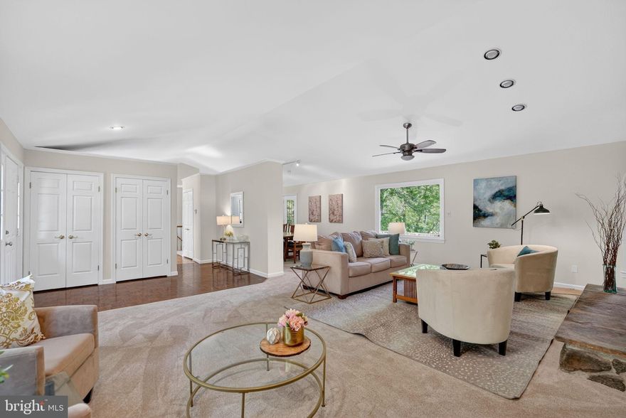 FIRST OPEN:  Sunday (5/3)  2:00 PM - 4:00 PM.   

Idyllic setting!  Beautifully sited on 2.03 acres surrounded by flowering trees and gardens, this immaculate, freshly painted, custom-built home offers 5 bedrooms, 4 full baths, and a private office/in-law suite with separate entrance. For those who value a private retreat close to nature, yet conveniently located in a great school district, close to shopping and all amenities, this is a must see! 

The open floor plan features a fieldstone fireplace in the great room, a dining room that opens onto a spacious deck, and a primary bedroom with a wall of closets and a sumptuous, spa-like bathroom.  Two large additional bedrooms and a full bath are located at the opposite end of this ranch style home affording privacy to all.

A separate entrance from the front patio leads to a private office/in-law suite which includes a full bath. The lower level features another bedroom and full bath, as well as a large family room, and great storage and work rooms. New, neutral wall-to-wall carpeting has just been installed throughout this beautiful home! The garage accommodates 2 cars and is side loading. As a bonus, a new heat pump was just installed.

Enjoy the seasons like never before:  large windows in the great room, and the rear deck offer stunning views of the grounds and magnificent century-old white oaks.  The home is situated close to one of the most beautiful woodlands in the region; and a nearby trail winds through beech-oak forest and across brooks, passing by Blockhouse point and leads to Pennyfield Lock on the Potomac River’s C&O Canal! For hikers, bikers, canoers or anyone who loves living amidst nature, this house is a rare gem.

Please wear shoe covers in the house to protect the new carpets and thank you!