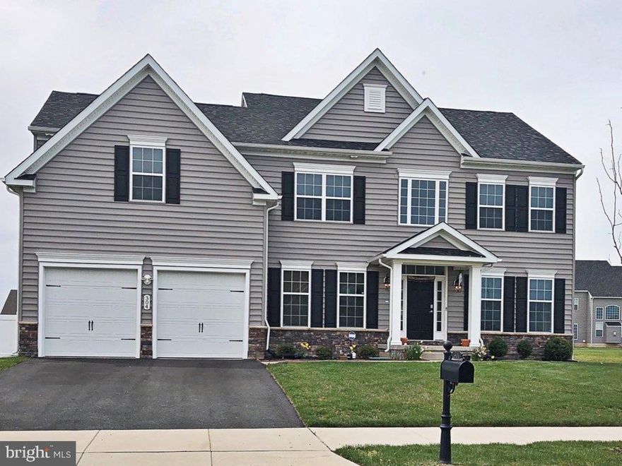 This gorgeous four bedrooms, two & a half bathrooms and two car garage estate in the heart of the Estates at St. Anne's in stunning Middletown is the rental of your dreams! With a gorgeous open plan layout where the two story foyer gives way to the formal living and dining room which wraps around to the great room with plentiful windows and a towering vaulted ceiling! The kitchen boasts all updated appliances, a giant island, a breakfast nook and an attached breakfast room with windows  & natural light everywhere. The upper level shows off a giant master suite complete with sitting room and four huge closets, an en-suite bath with separate tub and shower, dual vanities. The backyard is large & spacious with so much room to spread out, and this grand estate is set in the heart of the highly coveted Appoquinimink School District!! Apply today- this rental will not be available long!