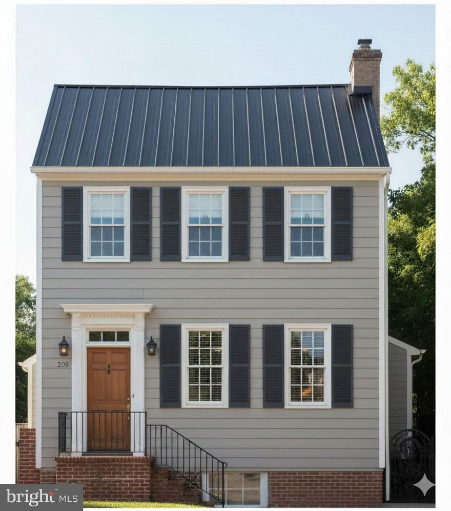 Professional photos uploaded Saturday 2/7 and open Sunday 2/8 from 2-4pm! If you are looking for the perfect mix of history with today's modern conveniences, then look no further. Be the first to own this reimagined historic detached residence meticulously transformed to honor the past while providing the perfect lifestyle for today's living with an ideal location just 2 blocks to the waterfront and 3 blocks from King St. The home features 4 levels spanning over 3,000 total sq ft and includes a rarely found rooftop terrace with gas fireplace and sweeping views in every direction! No expense spared in high end finishes like Marvin Windows, Sub-Zero Refrigerator, Wolf Gas Range, wide plank white oak flooring throughout, two gas fireplaces including double sided between family room and rear flagstone patio, and two wood burning fireplaces to name a few. Unique and rarely found features include: 4 bedrooms each with their own full bath, basement ideal for storage, butlers pantry off kitchen with sink and beverage center, spacious primary suite with 2 walk in closets and large private bath, rooftop terrace with gas fireplace, and security system already in place. With a detailed historical study of the property in hand going back over 200 years, this home is ideal for those seeking the classic historic Old Town charm while enjoying everything a new home has to offer in a truly unbeatable location. IMAGES/FLOOR PLAN ARE FOR  ILLUSTRATIVE PURPOSES ONLY. FINAL PRODUCT MAY DIFFER SLIGHTLY FROM PHOTOS/FP