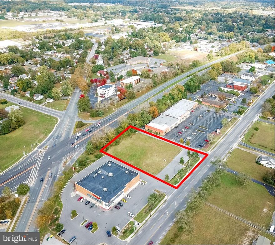 1.56 acre commercial lot on Mt. Hermon Road, Salisbury, MD.  Site is located next to Walgreens Drug Store.   5800 cars per day pass this location.  Backs up to US Route 50 with 19,600 cars per day.  General Commercial zoning allows a wide variety of uses including:  restaurants, banks, professional and medical offices, retail sales, etc.
