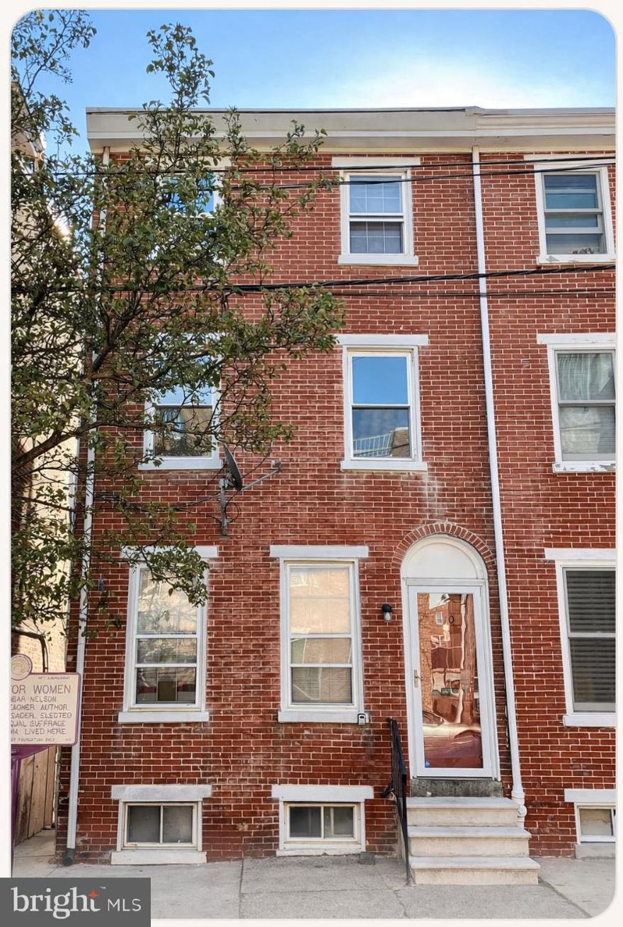 Triplex - Near Mid-Town Brandywine, Downtown Wilmington eateries and Brandywine Trails.  Fully leased for $2,900/mo.  Unit A is on the 1st floor with 2-bed/1-bath, a large Eat-in kitchen & the 2nd bedroom has a sitting area with back door to the backyard and leased for $1,200/mo.  Unit B is 1-bed/1-bath on 2nd floor and leased for $950/mo.  Unit C is a Studio leased for $800/mo.  Newer flooring & fresh paint, completed before the current occupants moved in.  Flat Roof was recoated, E-boxes & flashing replaced in 2025.  There are 4 separate electric meters, 1 water meter.  48+ Hours' Notice Required to Request Unit Showings.  Listing Photos were taken within the past 2 years.