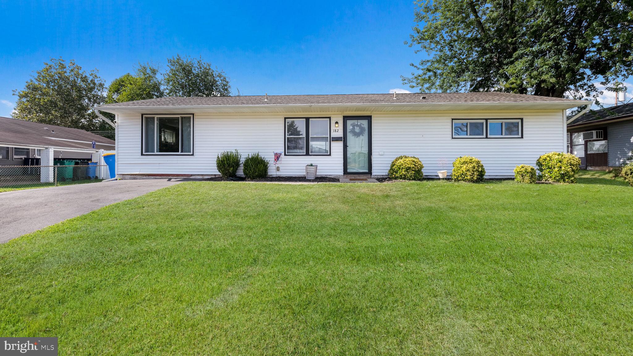 One-Level Living at Its Best!
This expanded and remodeled 3-bedroom, 1-bath ranch-style home has been beautifully updated and is move-in ready!
Step into the updated kitchen featuring attractive cabinetry, recessed lighting, ceramic tile backsplash, vinyl flooring, and energy-efficient double-pane windows. You'll love the convenient layout with plenty of counter space and modern appliances, including a built-in microwave, range, and dishwasher.
The stylish living room offers a warm and welcoming space with vinyl flooring, recessed lighting, a ceiling fan, and a large picture window overlooking the backyard. A spacious family room—complete with recessed lighting, ceiling fan, and a generous closet—adds flexibility and could easily serve as a 4th bedroom, home office, or playroom.
All three bedrooms are nicely sized, and the remodeled hall bath features a tub/shower combination with updated finishes.
Outside, enjoy the fenced-in backyard—perfect for entertaining or unwinding—with a small storage shed for your tools and toys.
Additional upgrades include updated electrical, a modern heat pump with central air, replaced windows, and low-maintenance vinyl siding.
Don't miss your chance to own this beautifully upgraded home with versatile living spaces and thoughtful updates throughout!