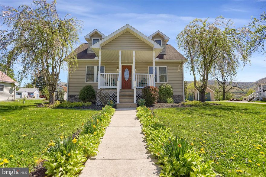 Welcome to this magnificent 3BR/3BA expanded Cape Cod on .42 acres in the heart of Blanchard, PA. Highlights include a brand-new, 6-zoned HVAC system and a stunning first-floor primary suite with vaulted ceiling, private loft, and spa-like ensuite. The main level offers another bedroom, full bath, laundry, kitchen w/breakfast area, dining room and living room. Upstairs features a third bedroom with a cedar closet, full bath, and a private sitting area that could become a fourth bedroom. A full unfinished basement also equipped with a zoned HVAC system, offers expansion potential, and a detached 2-car garage with walk-up attic provides ample storage. Enjoy sunrises or sunsets from the large deck. Just minutes from Bald Eagle State Park and a short drive to State College or Lock Haven.