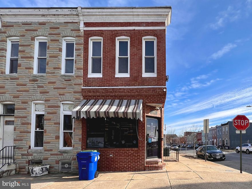 REAL ESTATE AUCTION featuring ON SITE and SIMULCAST ONLINE BIDDING!! Online Bidding Opens - Monday, January 8, 2024. Live On Site Auction - Tuesday, January 9, 2024 at 12:00 noon. List price is opening bid only. Property is arranged for a barbershop and apartment.

1501 N. Patterson Park Avenue is located in the Broadway East neighborhood in east Baltimore. Surrounding neighborhoods include Oliver, Middle East and Berea. Johns Hopkins Hospital is one mile southwest. Clifton Park is about one-half mile north. The property sits opposite Collington Square Elementary, Recreation Facility and Park. The property has been family owned for 50 years, and has been home to the “Mr. Do Hair Design” barbershop for a number of decades. The site features good exposure for those looking to continue operating a barbershop on site, or leasing to one in the future. The building also has potential for conversion to single family use, or, perhaps two apartments. The auction provides an excellent opportunity to purchase a building with both a long history and excellent future potential.