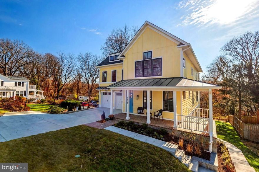 !2nd Chance! NEW HOME - IMMEDIATE OCCUPANCY  Multi-Generational Floor plan .   Just 610 Steps to METRO Station entrance.
5200 SF,  Total of 6 Bedrooms 5 and1/2 baths.  The lower level sun filled suite is over 1200 SF and includes 2 Bedrooms.  A very special home in a charming historic Forest Glen.
Features include stone wrap around front porch with standing seam metal roof, 2 door 2 car garage, Hardiplank siding and an amazing Island kitchen (Quartz/Thermador Prof Range/walk in Pantry).

This is just 3 blocks to the Red Line METRO Station.  Historic Forest Glen is at the high point between Rock Creek and Sligo Creek parks and stream valleys.  This house has great views out the front to historic St. Johns Church.  Call helpful agent if you have any questions.
Optional 12x20' Deck is available to be installed.
Builder prefers and incentivizes settlement at the office of Andy Fitzgerald