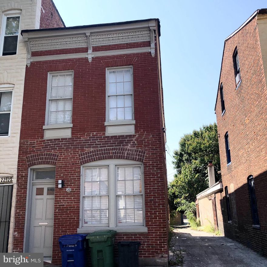 Previously used as a photographer’s live/work studio for years, this end unit row home was built in 1920 and is located just south of the historic Hollins Market.  Boasting a lot of bohemian beauty, this 1 bedroom 1.5 bath home is the perfect intersection between original charm and stylish updates. The large main floor opens into a private fenced in backyard and the living space upstairs has a Juliette balcony that overlooks the yard below. There are original hardwood floors through and tons of natural light. The basement can be used for additional storage. The galley style kitchen is brand new from top to bottom and includes a brand new stove, new cabinets and new fridge with all stainless appliances.  Both bathrooms have also been updated with all new modern fixtures and floors. There is also a new stacking washer/dryer unit located in the half bath on the first floor. The main bath on the 2nd floor has a deep reglazed soaking tub that’s original to the home as well. Two large skylights have also been refurbished and flood the living space with natural light even on cloudy days. This is a must see. 

The home is move-in ready. First month's rent, last month's rent and security deposit ($1300) are required for a total of $3900 needed to move in. The rental application is $47 and includes criminal/background and credit check. Previous evictions will not be acceptable. Utilities are separate and the responsibility of the tenant. Pets accepted on a case by case basis and may require an additional deposit. Please contact the listing agent  for additional info and to set up a tour.