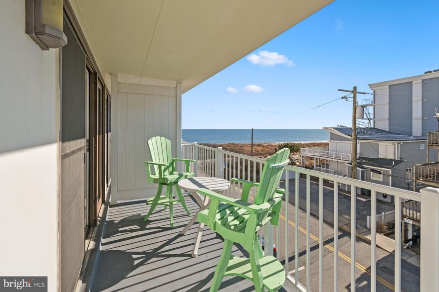 Welcome to West Winds #301, a well-maintained mid-rise condominium with a fantastic Ocean City location!  This condo has it all and was tastefully renovated in 2020 including new appliances, new paint, new flooring, and more.  The condo offers 1 full bedroom, 1 full bathroom, and 1 half bathroom - attached to the bedroom providing convenience and privacy.    Both bathrooms were redone in 2025 giving even more peace of mind!  The living area is spacious and inviting while the southern exposure offers a ton of natural light.  The kitchen is functional and offers a good amount of storage, while the open concept of the condo allows you to host family and friends comfortably.  Ship-lap and updated fixtures give both bathrooms a sleek,  modern feel.  The large bedroom gives you options for furniture depending on your personal needs.  Take advantage of the great view from the balcony, which offers space to watch the sunrise while enjoying a cup of coffee in the morning or listen to the waves once the sun goes down.  This condo offers 1 assigned parking space and an elevator for easy access.  Rounding out the features of the building - there is a secure, basement storage area for all of your beach toys, as well as, an outdoor shower.  This prime location makes it a breeze to access the beach, shopping, restaurants, and more.  Units rarely come available in West Winds so don't miss this opportunity!