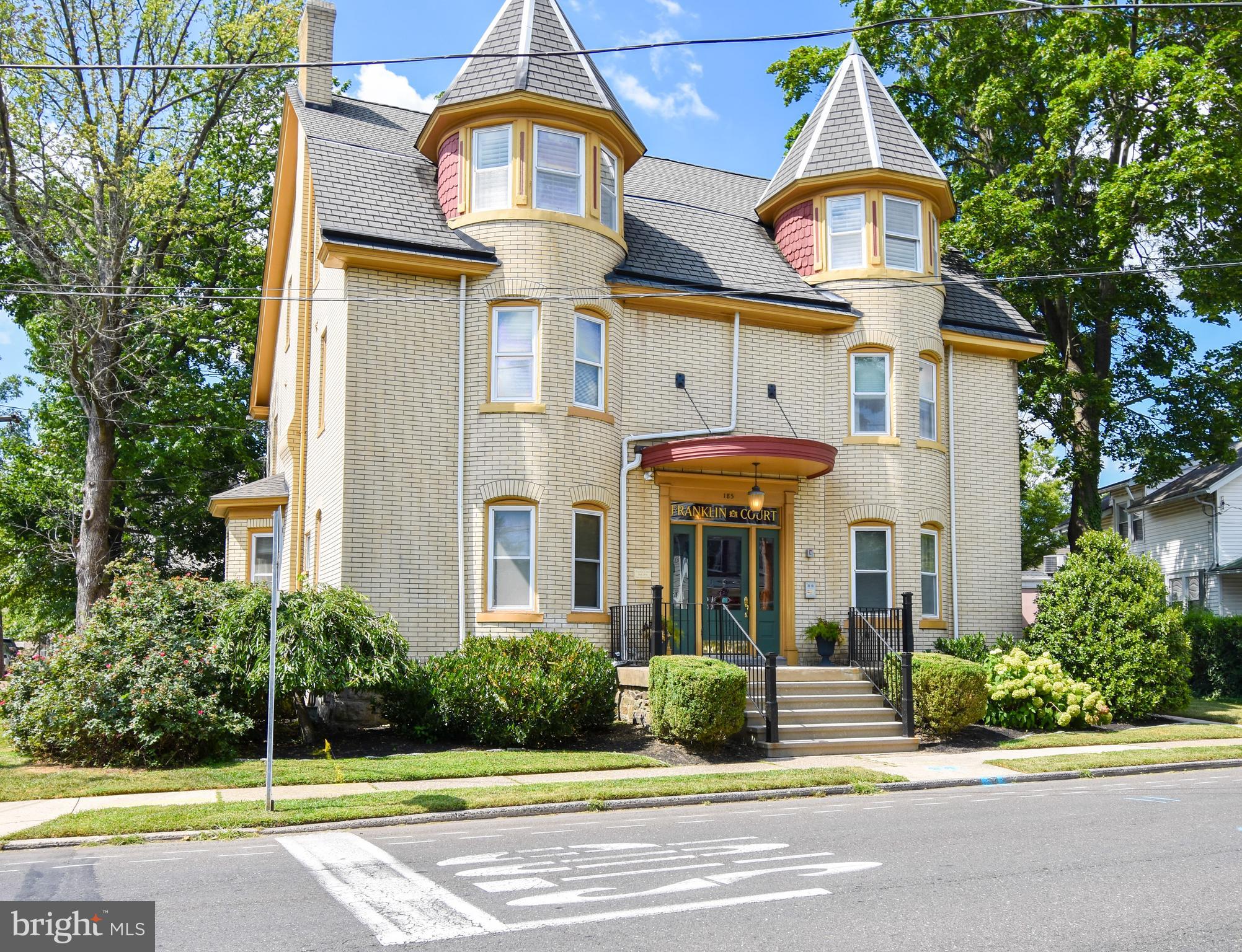 This second-floor condo combines historic charm with modern updates, steps from all that Doylestown Borough has to offer.
Enter through the shared foyer and head up the right staircase to Unit #4. The living room welcomes you with real hardwood floors that add warmth and character, complemented by unique lighting and ceiling fans in each room. To the left, the kitchen features stainless steel appliances, a garbage disposal, and a small but functional layout.
The bedroom, tucked behind a sliding barn-style door, includes a bay window overlooking Court Street, built-in storage, and two full-sized closets. The bathroom offers a tiled stall shower with a glass door, in-unit washer and dryer, and emergency egress to the rear fire escape.
Two street parking passes are included. Enjoy being just a short walk from restaurants, boutiques, bars, bookstores, and a variety of local shops.
One pet is allowed for an additional fee—max weight 35 pounds.
Tenant is responsible for electricity and cable/internet.