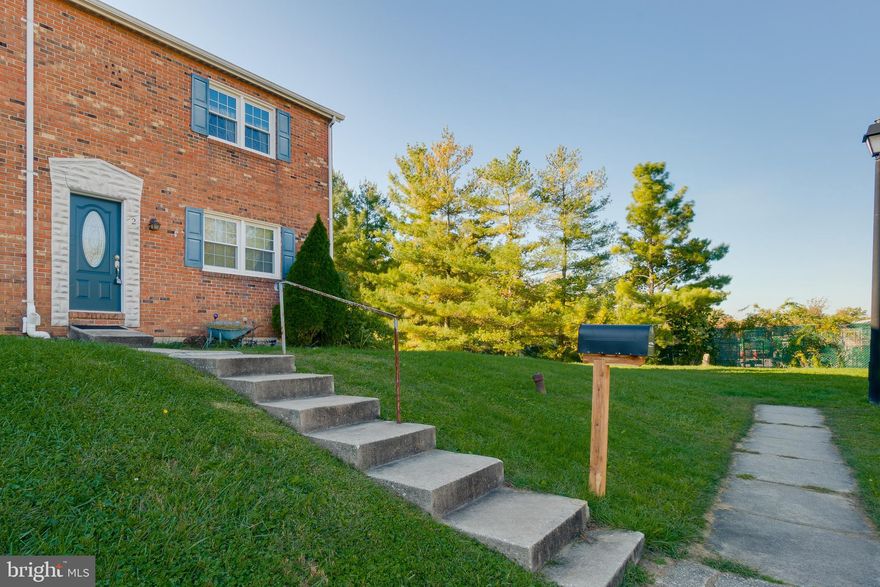 Great opportunity to own this spacious end of group townhome on a dead end court in the sought out neighborhood of Village of Old Harford. Walk in to your roomy living room and relax. There are very large rooms throughout the house that have endless possibilities for decorating and entertaining.  Newer architectural roof, updated kitchen, wood burning fireplace, built-ins, plenty of storage, and the Trane furnace is only 5 years old makes this house a home!   This solid house just needs some TLC. Bring your ideas and imagination to make this house your home.   House being sold as-is.