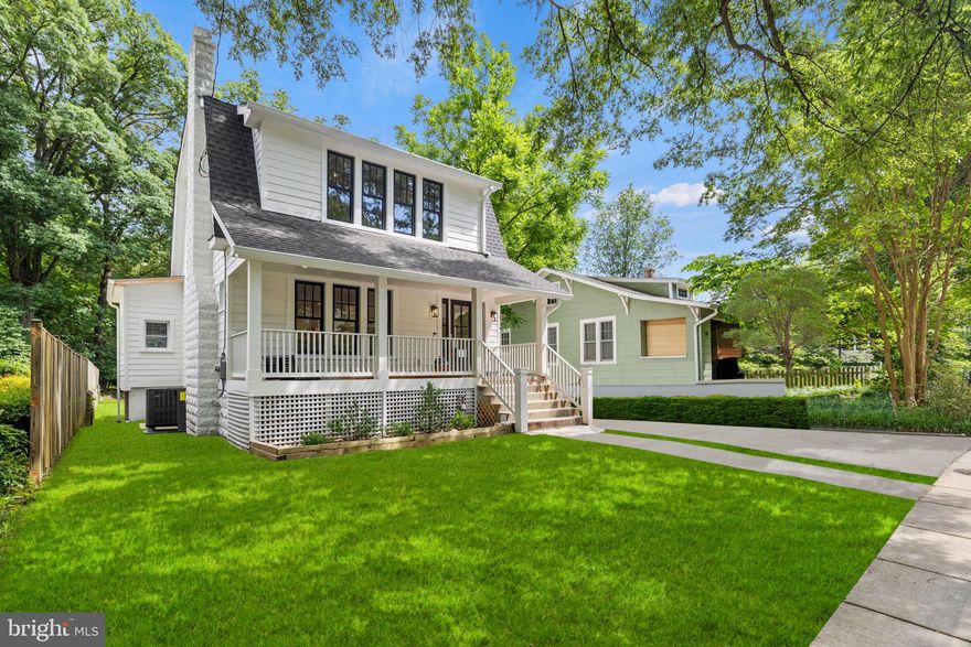 Bright & airy fantastically renovated & expanded craftsman in Takoma Park, located on a quiet tree-lined street just around the corner from Spring Park and blocks to the old takoma Main Street shops & restaurants! Meticulously gutted to the studs, this home embodies the perfect blend of timeless design and a refined aesthetic. Upon arrival, this home charms you with its expansive front yard with professional landscaping, off street parking and welcoming front porch. Inside, this home will delight you with its re-designed open floor plan that highlights functionality and character. With 4+ bedrooms, 3.5 bathrooms across 3.5 fully renovated levels, you won’t have to sacrifice space or comfort! The open floor plan features an abundance of natural light, which filters through the all new energy efficient windows, and whitewashed oak hardwood floors adds warmth to the space. High quality light fixtures and hardware were carefully selected to give a style and refinement to the already gorgeous home.  The gourmet kitchen has a premium stainless Bertazzoni appliance package with matching hood, 36" gas range, no-fingerprint dishwasher, and counter depth French door refrigerator with ice maker, and a walk-in butler's pantry/coffee bar. This kitchen also features Quartz Calacatta gold countertops with mitered edges, a massive island with a built-in Bosch microwave, and custom light fixtures and faucets; truly a dream for any home chef! The main level also features  two living areas - one with Fireplace, a dining space, office/den with french doors and a large family room which opens out onto a huge deck perfect for indoor-outdoor living. The large backyard has open lawn space which backs up to the woods - perfect for exploring nature or elevating your dog’s walks! A detached flex space is ready to be outfitted with your home office, gym, Rec space or workshop with year-round heating and cooling! The upper level features 3 bedrooms, 2 full baths, and laundry. The Primary Bedroom features a wall-of-windows for outstanding natural light, and a spa-like en-suite bathroom with custom-built glass shower enclosure and wrapped in custom tile! The secondary bedrooms features are spacious and boast ample closet space. The lower level boasts a flexible floor plan and features a 4th bedroom & full bath - perfect for home office or house guests! Rounding out the lower level is a large flex space, perfect as a home office or home gym, and a large storage room (17' x 12') and a smaller storage closet, and laundry. Basement wet bar is perfect for snacks on movie night. Home Systems include a new 3 1/2 Ton Trane heating and cooling system with all new ductwork throughout the house; all new electrical wiring, new electrical panel box, and 200 AMP heavy-up; all new siding and insulation; all new energy efficient exterior doors; new energy efficient hot water heater; Ring home security system, and doorbell; CertainTeed shingle roof with 25-year warranty; and, new 6” aluminum gutters and downspouts. A large deck built with premium exterior wood, and professional landscaping, too! FANTASTIC LOCATION! Situated across the street from Spring Park and blocks to vibrant Downtown Takoma Park, the location truly cannot be beat! Enjoy a day out in historic downtown Takoma Park, with plenty of local restaurants and shops like Takoma Bev Co, Cielo Rojo, Azalea Nails, Georgie’s barber shop, TPSS Food Coop, The Girl & The Vine and more! Less than one mile to Takoma Red line Metro Station and nearby to the high-speed electrical vehicle charging station! The natural character and architectural details of this gorgeous home + the high end finishes and brand new interiors + unbeatable location make this a truly unique home. Don't miss the chance to make this extraordinary property your own! Welcome Home!