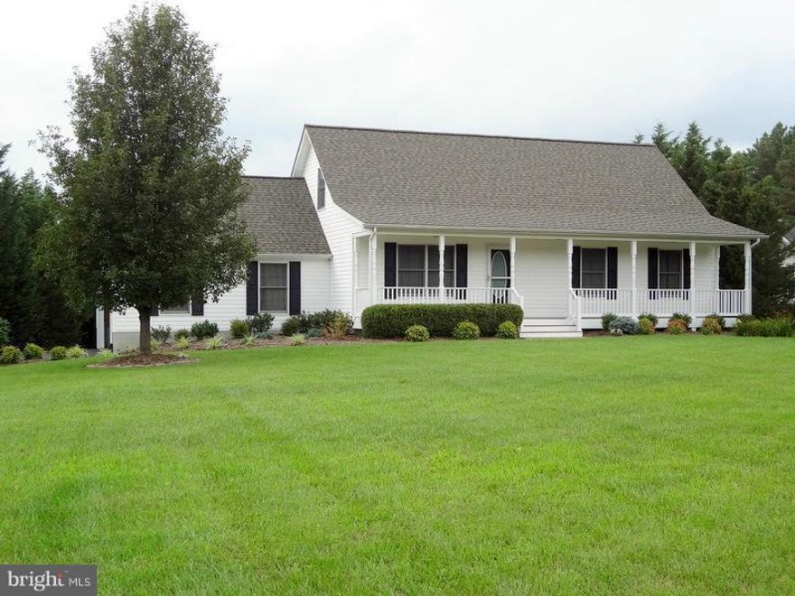 CLOSING COST ASSISTANCE OFFERED:  MOVE IN SOON! Immaculate 4 bdrm, 3 bath Cape Cod on .75 acres. Manicured Landscape and Hardscape w/ flowering trees & plants galore! Updated Kit w/ SS appliances inc convection oven, granite-look counter, and large deep sink. Ceiling fans cool nearly every room; 3/4" hardwd floors; brand new carpet; 40 yr Arch Roof, Deck and Porch in Fiberon, all 1 yr new.  Shed!