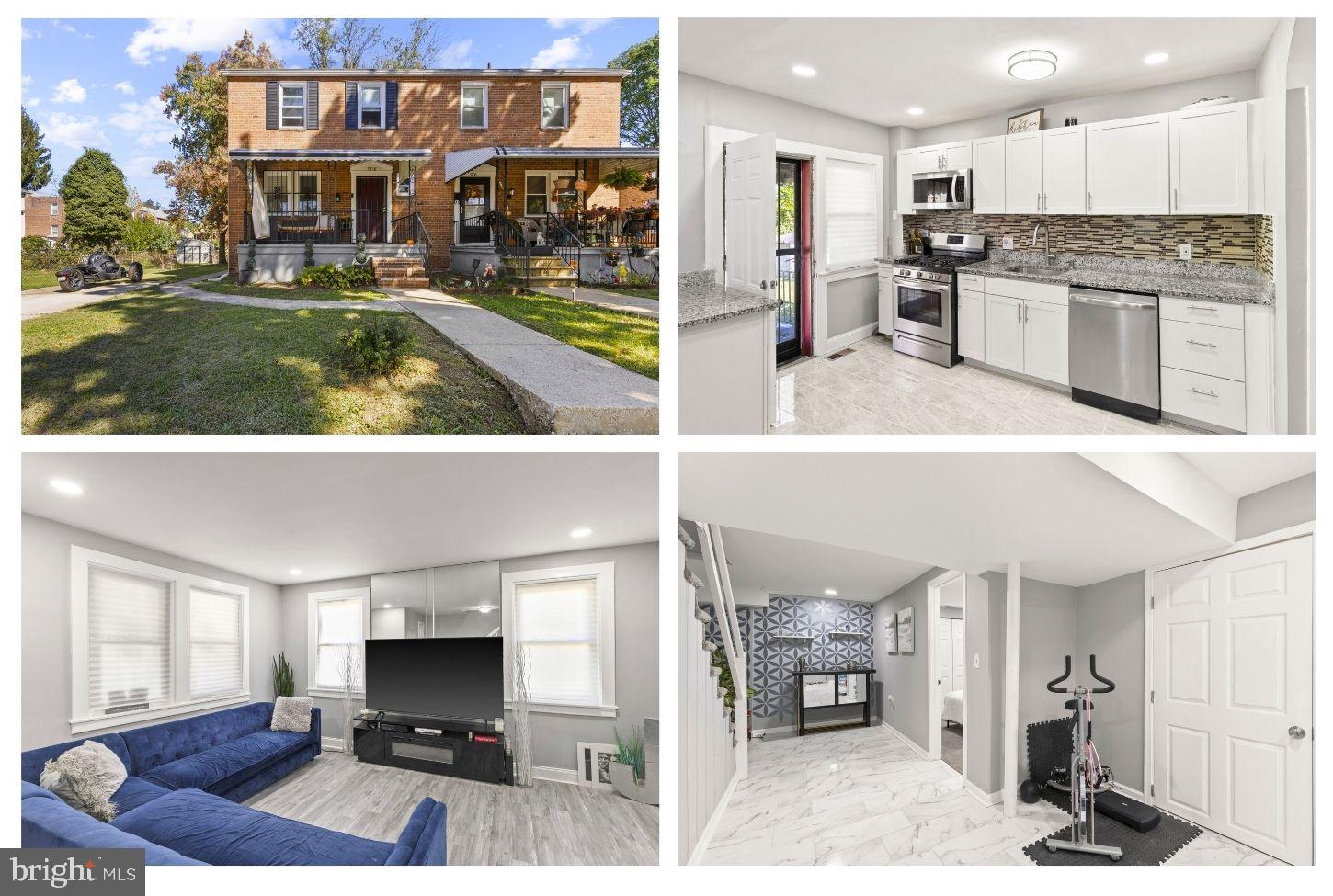 This is the one! Positioned on a quiet, tree-lined street, this 2023-renovated, semi-detached brick colonial shines with three beautifully finished levels (including a lower-level suite with a private entrance!) plus a lush green yard, cozy covered front porch, and two-car parking. A welcoming front porch invites you to sit back with a morning coffee or unwind with a glass of wine. Step inside to find a spacious, light-filled living room and a separate dining area—both graced with upscale LVP flooring and recessed lighting. The open flow of the main level creates a natural gathering space, anchored by the heart of the home - a gourmet kitchen designed for both everyday ease and effortless entertaining with its generous cabinet storage, expansive granite countertops, and sleek stainless steel appliances. Picture hosting the holidays or casual dinner parties here! And when the weather’s nice, open the back door to a flat, fenced yard that’s perfect for cookouts. Inside and upstairs, you’ll find three roomy bedrooms and a well-appointed full bathroom with a modern vanity and tub/shower combination. The lower-level suite is a standout—ideal for in-laws, guests, or a roommate—it flaunts its own bedroom, full bathroom, living space, and private rear entrance that offers independence without sacrificing connection. Convenient to local parks, shopping, dining, and major commuter routes, 5310 Haddon Avenue delivers space, versatility, outdoor living, parking, and above all—the feeling of home.