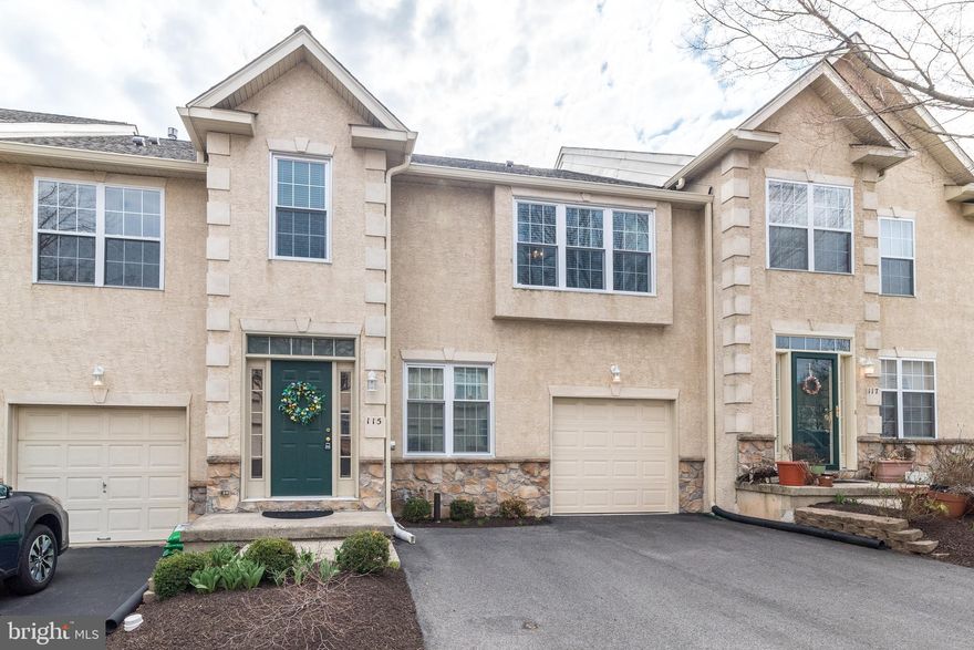 Welcome Home! Showings start Friday April 4. This beautifully maintained, move-in ready 3-bedroom, 2.5-bath townhome with a one-car garage is nestled in the highly sought-after Hampton Green community, within the North Penn School District. Upon entering, you will immediately notice an expansive formal living room and dining rooms. The kitchen offers ample counter space and seamlessly connects to a breathtaking two-story family room featuring a natural gas fireplace—all with hardwood flooring. A rear sliding door with built-in blinds leads to a walk-off deck, perfect for entertaining family and friends. A convenient first-floor half bath completes the main level. Upstairs, the spacious primary suite boasts a full bath with a double vanity, soaking tub, and separate shower, along with an oversized walk-in closet featuring built-in shelving and a wide window ledge. Two additional bedrooms, a guest bath with double vanity, a linen closet, and a laundry closet complete the second floor. The full-size unfinished basement provides abundant storage space and potential for customization. This home has been lovingly maintained and thoughtfully upgraded over the years. Recent improvements include a new roof, heater, central air system, hot water heater, driveway and all three bedrooms and upstairs hallway were freshly painted. As a Hampton Green resident, you will enjoy access to the community fitness center and charming gazebo. The monthly association fee covers exterior building maintenance (including the roof), lawn care, trash service, and snow removal. Located just minutes from Montgomery Township Parks and Recreation facilities, Trader Joe’s, Target, Montgomeryville’s shopping and dining district, the 202 Parkway Walking & Biking Trail, Knapp Road Bark Park, and major commuter routes 202, 309, and 63—this home offers both convenience and easy lifestyle appeal. Do not miss this incredible opportunity—schedule your showing today!