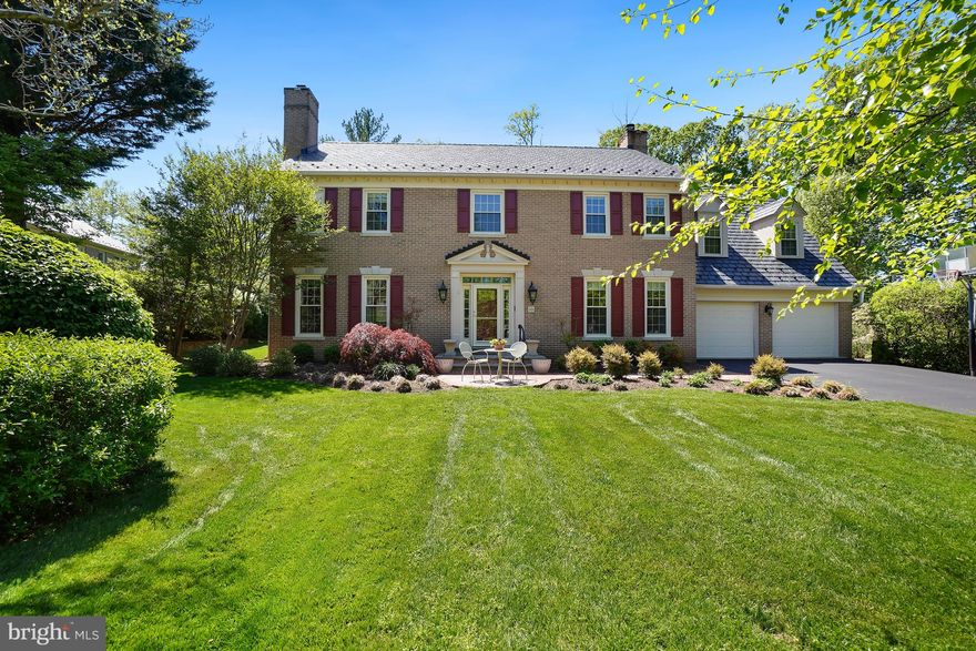 Rarely available 5BR/4.5BA Colonial offering five bedrooms on the upper level, perfectly positioned on a quiet cul-de-sac and set on a picturesque half-acre lot overlooking the golf course in the highly coveted Avenel community. The heart of the home is the spectacular kitchen renovation featuring new appliances, cabinetry, countertops, and stunning floor-to-ceiling windows that flood the eat-in kitchen with natural light and showcase beautiful views. The kitchen opens seamlessly to the inviting family room with a striking stone fireplace and custom built-ins — ideal for both everyday living and entertaining. A separate living room offers additional gathering space highlighted by a classic wood-burning fireplace. The main level also features gleaming hardwood floors, a beautifully renovated private office, a light-filled sunroom with new skylights, and spacious formal living and dining rooms designed for comfortable elegance. The upper level includes five bedrooms, three renovated full baths, and a highly desirable upper-level laundry room. The spacious primary suite features a freestanding soaking tub, oversized glass shower, separate vanities, and a private water closet. Three of the four secondary bedrooms have been freshly painted and newly carpeted. The oversized secondary bedroom above the garage includes an en suite bath and offers exceptional flexibility — perfect as a private guest suite, second home office, or quiet retreat. The finished lower level provides a large recreation room with wet bar, full bath, and abundant storage. Meticulously maintained and thoughtfully enhanced, the home includes a brand-new 50-year synthetic slate roof, replacement of all windows and sliding doors, refinished hardwood floors, new carpet and fresh paint in secondary bedrooms, new front and garage doors, resealed driveway and brick walkway and patio, and fresh paint in the spacious two-car garage. Avenel HOA provides lawn care, snow removal, on-site management, and private security patrol. Community amenities include the Swim & Tennis Club, pickleball courts, and Avenel Park with trails, playgrounds, and open green space. Ideally located minutes to Potomac Village, Park Potomac, Cabin John Village, downtown Bethesda, with convenient access to DC and Northern Virginia.