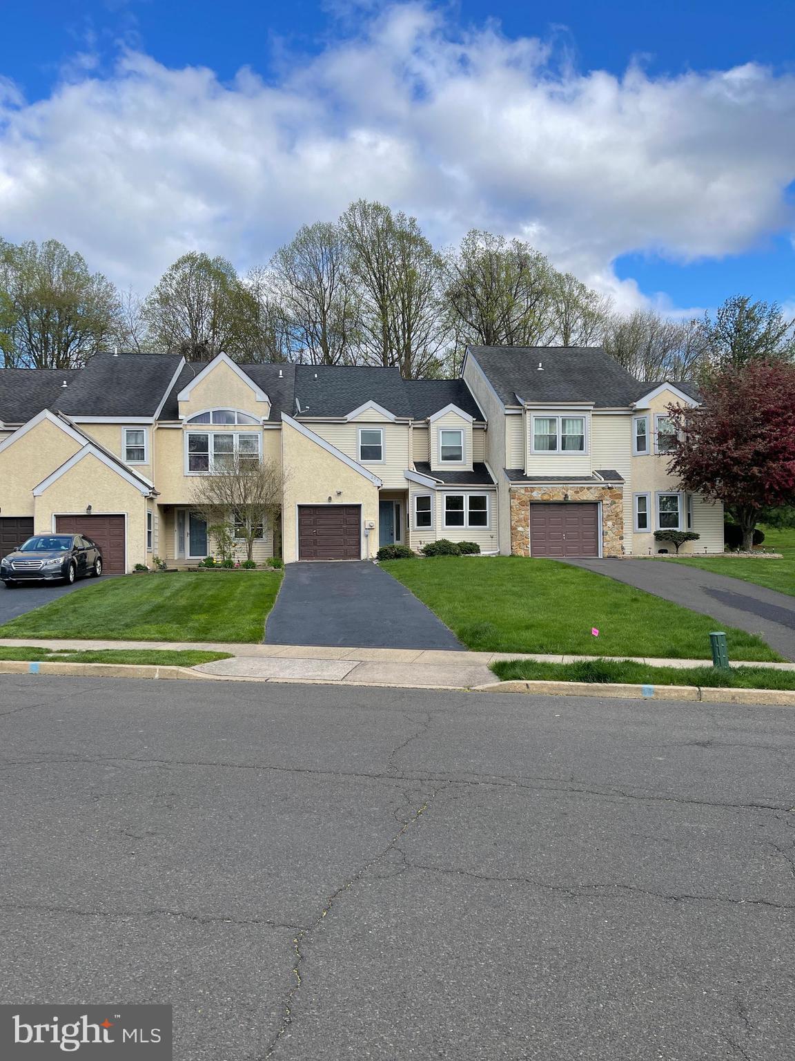 Beautiful Townhome Recently updated throughout ---- situated on a premium lot that backs up to preserved wooded area ---- located in desirable "The Ridings of Northampton" in award-winning Council Rock School District.------features open and spacious floor plan ". ----The first floor features a foyer entrance,----- large eat-in Kitchen, Formal Dining Room, Family Room with wood-burning fireplace, and sliding door that leads to nice oversized den ----- . The second floor features a large Master Suite with a vaulted ceiling and luxurious Master Bath with a soaking tub, double vanity, stall shower, and walk-in closet. ------Two nice size additional bedrooms, -----. One car garage has been transformed into an office/playroom and storage but can easily be easily changed back to the garage.=========Please wear face coverings, booties (or remove shoes) during showings.