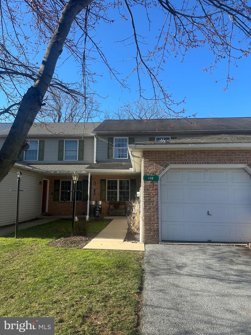 408 Groffdale Road, Quarryville — Located in the Heightland Heights development within Solanco School District, this 3-bedroom, 1.5-bathroom townhome offers practical living space and convenience. It features a finished basement for extra room, a one-car garage, and a functional layout that suits both everyday living and entertaining. New carpet was installed on all three levels and all the rooms are freshly painted. This home is a solid option for anyone looking for space, comfort, and a great location. Schedule your showing today!