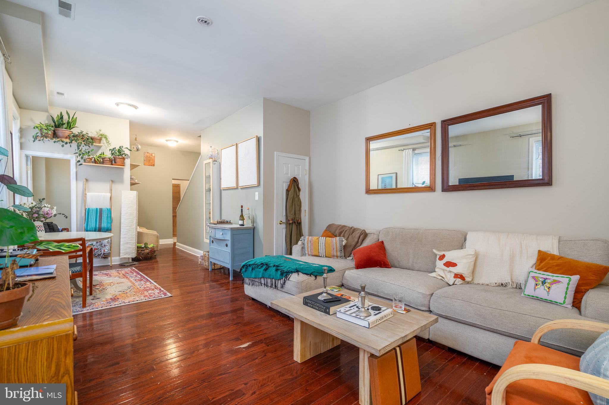 Great value in Fairmount!! A tree-lined block in the heart of Fairmount acts as the idyllic foreground to 1707 Wallace St #2R. This updated 2 bed, 1.5 bath bi-level apartment sits on the top two floors of a 4-unit building. The exterior of the building features a classic red brick facade and detailed cornice trim. Inside the unit, you're greeted by a bright and open living room and dining area with soaring 9ft ceilings, tall windows, and beautiful hardwood floors. There's also a huge storage closet and a powder room. The home's kitchen is fitted with tons of cabinetry space, stainless steel appliances, including a dishwasher, and the in-unit laundry closet. The home's second level has a spacious bedroom, with great closet space, at the front. A full bathroom and another bedroom, ideal for an office or nursery, complete this level. 1707 Wallace St's central Fairmount location is a walker's paradise, earning a WalkScore of 92. The Philadelphia Museum of Art, Kelly Drive, and The Community College of Philadelphia are all within walking distance. Nearby Fairmount Ave and North Broad Street are lined with local shops, gyms, and restaurants, including Bar Hygge, Rybread cafe, SOUTH, and Osteria. Whole Foods, Target, and Wine & Spirits are also close by. Plus, there's easy access to public transportation, I-76, Drexel University, and The University of Penn. Schedule your in-person or virtual tour today!