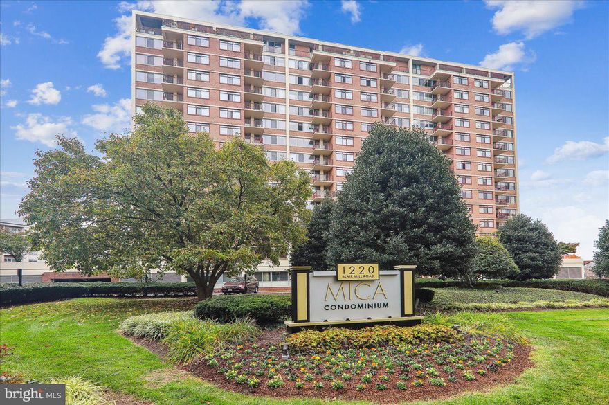 Barbara Nalls and TTR Sotheby’s welcome to this fantastic opportunity to own a beautifully maintained, surprisingly affordable, bright two bedroom condominium home in convenient downtown Silver Spring, Maryland. 

Situated on the 8th floor of one of the area’s favorite, recently renovated, buildings, the unit features sweeping views of lower Montgomery County while maintaining a homey sense of warmth and intimacy within. From the foyer entry, large bright bedrooms, very generous living and dining spaces, well designed modern kitchen, and thoughtfully renovated bath. Large closets, custom window treatments, good lighting, and a full size washer & dryer right in the unit, and two designated parking spaces complete the picture. 

In addition to the charm of the unit itself, the Mica is a full service building - enjoy the pool, fitness room, gardens, business center, and more. Amenities, insurance, management, and basic utilities are included in the monthly fees

All this and an unbeatable location - short blocks to the Silver Spring Metrorail and Metrobus stations, shopping, theater, restaurants, and parks - this one’s a winner…

Welcome home!