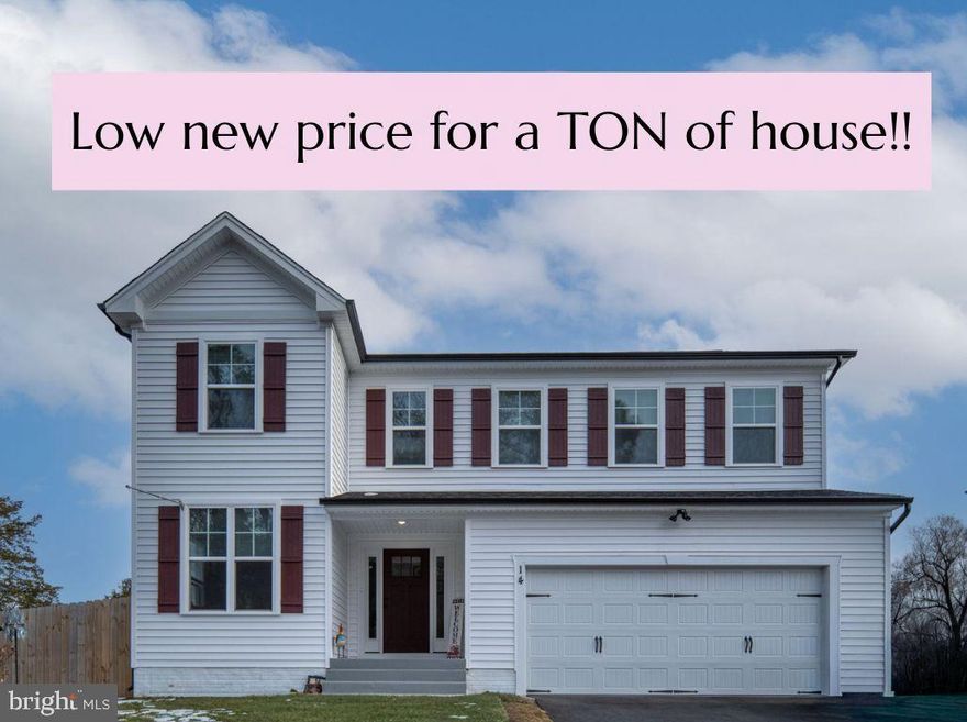 They say every once in a while, a home comes along that makes you stop mid-scroll and whisper, “Holy moly…”

Tucked away in beautiful Fredericksburg—yet peacefully rooted in Stafford County—this nearly new 2023-built stunner feels like it’s been waiting for the right story to unfold inside it. Just 10 minutes from Downtown Fredericksburg, 30 minutes from Naval Support Facility Dahlgren, and 20 minutes from King George County, you’re close to everything… yet free from the restrictions of an HOA.

And that freedom? It starts the moment you pull in.

The yard stretches wide and flat, fully fenced with a privacy fence—room for birthday parties, summer barbecues, a future pool, or simply quiet evenings under the stars. A shed stands ready for projects, hobbies, or storage for all the life you’re about to live here.

Step inside and sunlight greets you first. It spills across LVP flooring and dances along crown molding that frames the main level with subtle elegance. To your left, a formal living room offers the perfect space for conversations, holidays, or a quiet reading retreat.

Then you move toward the heart of the home—the kitchen. And this is where it all begins to feel special.

The backsplash, countertops, and cabinetry blend together effortlessly, creating a space that’s both stylish and welcoming. An island stands ready for morning coffee, late-night baking, or homework sessions. The kitchen flows seamlessly into the dining area and family room, where a propane fireplace and feature wall invite you to settle in and stay awhile.

Just beyond the dining area, a massive deck opens up—an extension of your living space, perfect for hosting, relaxing, and watching the seasons change.

Upstairs, the primary suite feels like its own private escape. Cathedral ceilings soar overhead, while two large walk-in closets offer room for everything. The ensuite bath is bright and beautiful—a place to unwind at the end of the day. Three additional spacious bedrooms, a second full bathroom, and a conveniently located laundry room complete the upper level, making everyday life feel effortless.

But wait until you see the basement.

This isn’t just extra space—it’s opportunity. A full second kitchen. A full bathroom. A generous living area. Two additional rooms that could easily serve as bedrooms. Whether you’re envisioning multi-generational living, hosting long-term guests, or creating rental income, the lower level offers flexibility without compromise.

And because this home was built in 2023, you can breathe easy. The roof, windows, appliances, water heater, HVAC—practically brand new. Move in and focus on living, not replacing.

This isn’t just a house with features.
It’s a home with possibilities.
Space to grow. Space to gather. Space to thrive.
And once you walk through the door, don’t be surprised if you find yourself saying it too-Holy Moly!