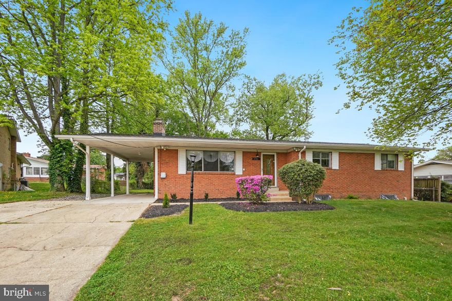 Well-maintained 3 bedroom, 2.5 bath single-family home located in a quiet mature neighborhood that will be ready for occupancy by June 1, 2025.  The main level offers a spacious living room with wood burning fireplace and formal dining room.  There are three bedrooms on this level, to include a primary bedroom with ensuite bath.   All bathrooms have been updated and hardwood floors have been refinished.  The kitchen is fully equipped with a 5-burner gas range, built-in microwave, side-by-side refrigerator with icemaker and new dishwasher.   The lower level offers a huge family room, half bath, utility room, bonus room and laundry room with new luxury vinyl plank flooring. This home has been freshly painted and professionally cleaned to include ductwork.   Off street parking, carport and private driveway, for 3 cars.  Conveniently located within minutes of the National Harbor, MGM, Old Town Alexandria and several metro rails.  Hurry as this won't last long!