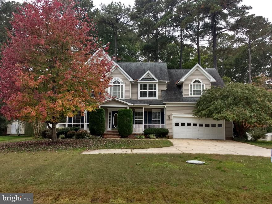 Spacious  5 bedroom Colonial in the  quiet community of Tall Pines  just minutes from public water access and an easy commute to Pax River.   This home is a pleasure to show with it's fresh coat of paint, brand new carpet and shiny wood floors.  The open concept Family Room, Breakfast area and Kitchen offer the interactive life style that bring the occupants together.  Yet the Living Room/Office  allows for a quieter, more secluded work area for today's at home work space needs.   French doors open from the breakfast area to a good size deck overlooking the level back yard and woods.  The Owner's  bedroom has a vaulted ceiling, 2 large walk in closets and a spacious en suite bathroom with a luxurious soaking tub, separate shower and double vanity.  Tall Pines is located in the quiet area of Tall Timbers and Piney Point within bike riding distance to County public access and boat ramp by St. George's Island or Piney Point Lighthouse.  Great food can be found at nearby Ruddy Duck on the Island or Chief's Neighborhood Bar/Restaurant & General Store.