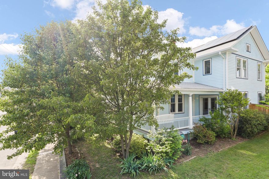 Delightful walk down history lane—3 bedroom/3bath 1928 farmhouse charmer, complete with wraparound porch in the heart of Cherrydale.  Classic architectural detail with entry hall and high ceilings.  Hardwood floors throughout, new carpet and freshly painted from top to bottom.  Updated kitchen w/stainless steel appliances, granite countertops, ceramic tiles, plenty of cabinet space and a generous pantry.  Expansive primary bedroom suite including full bath and office.  Solar panels ensure no electric bills.  Beautiful fenced-in yard with patio and swimming pool just in time for summer entertaining!
Commuter’s Dream—3 miles to Georgetown and minutes to Chain Bridge. 1 block to Express Bus to Rosslyn Metro & McPherson Square or bus to Ballston Metro.  Only 2 blocks to Safeway, Cherrydale Hardware, eateries, restaurants and more.  Convenient to bike paths, nearby parks and award-winning schools.