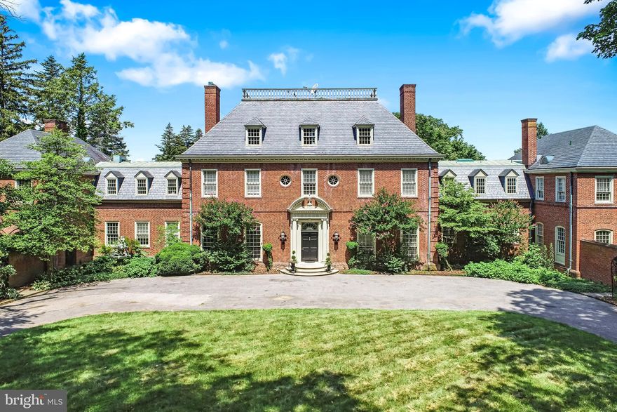 Welcome to 242 N. Lewisberry Road, 100+ acres of exquisite rolling hills boasting a Georgian-style manor designed by William Lawrence Bottomley, one of the finest American architects of the twentieth century. Hallmarks of Bottomley’s style, including white-columned porches, symmetrical red-brick façades, and classical detailing around front entrances, are wonderfully exhibited in this architectural masterpiece. This 12,000+-square-foot brick home features 9 bedrooms, 7 full bathrooms, and 2 half baths. Not to mention a spacious library with elegant built-ins and a hidden bookshelf door, a dapper game room and wet bar, an au-pair suite, formal dining room, gourmet kitchen featuring a Viking range, and so much more. Immediately when you walk through the front door, you will be enraptured by the grand foyer and stunning curved staircase. As you wander in marvel throughout the rooms of this stunning home, you’ll be captivated by the exquisite historical details, antique finishes, high ceilings, original hardwood floors, wood-burning fireplaces, and its overall enchanting ambiance. Let your imagination wander and dream of the grand events and magical moments that have taken place here, and imagine what this gorgeous home could have in store for the future. The land itself is equally as extraordinary as the Georgian home that sits atop it. The exterior grounds boast a covered patio, Olympic-size pool, private tennis court, pristine landscaping, winding walkways, lovely gardens, fenced-in pastures, and more. If you enjoy fishing and hunting, you'll love to explore the grounds. Imagine the endless possibilities this property could offer! Enjoy the peace and quiet of this property's seclusion, while maintaining easy access to the convenience of nearby towns like Mechanicsburg, Harrisburg, Carlisle, and Hershey. Plus, the property is no more than 10 minutes from Ski Roundtop and within driving distance of Maryland, Philadelphia, and Pittsburgh. This one-of-a-kind property is truly something to behold. Schedule a tour to see it for yourself! More photos are coming soon.