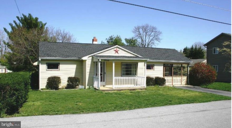 Fantastic location! Just minutes from the Valley Mall Area, Interstate 81, and 70. NO CITY TAX or HOA! This home is currently tenant-occupied and requires an appointment approved in advance, with a 48-hour notice to the tenant for all showings. It is a rancher-style home with an attached one-car carport. Offering 3 bedrooms, a large kitchen, one full bathroom with a shower/tub, and a laundry room. Hardwood flooring is in the main living area and bedrooms. The spacious kitchen has room for a table. The basement is accessed through a rear entrance and has plenty of storage. There was once interior connecting stairs to the basement, which you can see in the basement area. It features one car, a carport, and a storage area. Currently, the tenants have this area enclosed, but it could easily be opened back up to park a vehicle. The best feature of this property is the fantastic rear yard—flat and open.