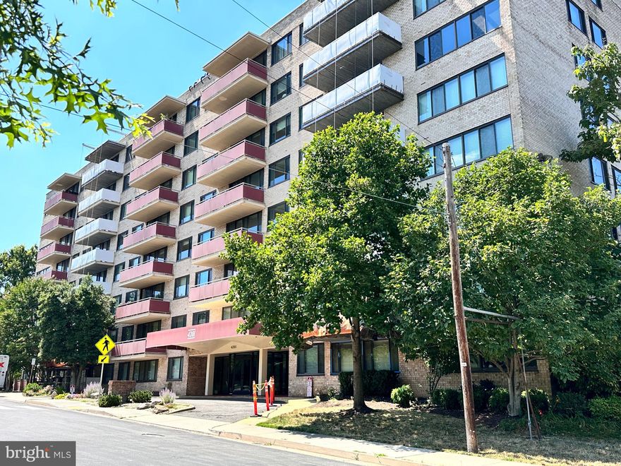 Oversized 1BR Condo w/ Many Upgrades! Open Kitchen w/ maple cabs, granite, SS appliances (new gas stove), tons of storage. Sunny & open living/dining areas w/ walkout to private balcony. Updated BA. Spacious BR w/ walk-in closet. Condo fee incl Utils. 1 parking pass. Extra Storage on ground floor. Laundry on each floor. Secure building w/ party room, fitness center, bike storage, roofdeck w/ sweeping views of DC & Arlington. ART55 bus stop conveniently across the street--takes you to Rosslyn Metro. 1 mile to Ballston. Easy access to Lee Heights & Cherrydale shops & dining!