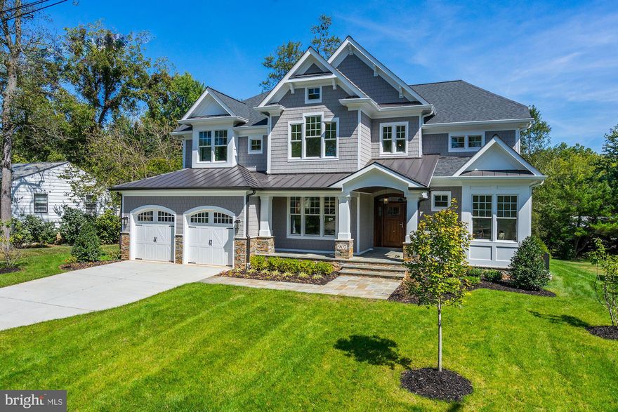 Sunny New Construction by Sunline Custom Homes featuring A+ Vienna Location.  28 minute walk to Vienna Metro, 7 minute walk to Meadow Lane Park, and short distance to the Shops and Restaurants.  Short walk to all 3 schools! Sunny/Open Floor plan with 10' ceilings on the main level, solid hardwood flooring throughout main and upper gallery/master suite.   Huge 9 ft x 4 ft contrasting finish kitchen island with drawer style microwave, veggie sink, disposal, seating for four and two large pendant lights. Desk area features two file drawers, computer network connectivity and book shelves above. Butler Pantry has mullion glass cabinet doors and built-in wine cooler. Cabinets feature a solid birch plywood structure (not particle board) with painted and glazed accented finish. 36" CAF  professional series gas range with 6 burner cooktop and cabinet style hood with high capacity exhaust fan. Stainless steel built-in 42" CAFE professional series refrigerator. Stainless steel CAFE dishwasher. Stainless steel under mount sinks with disposals. Kohler integrated spray faucets. Marble counter tops with 4 x 8 marble backsplash with marble inlay accent above range. Extra-large walk-In pantry.  Fully Finished 2-car garage enters into the designer Mud room with amazing storage, hooks and separate closet for seasonal items. (SEE DETAILED FEATURE SHEET IN DOCS SECTION)