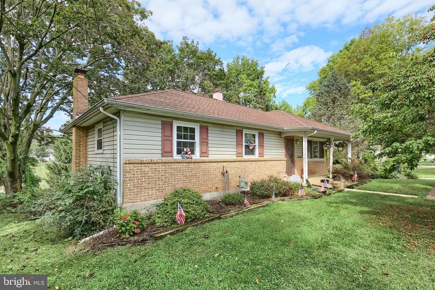 Welcome to this charming brick and vinyl rancher on nearly half an acre in Red Lion! The main level offers a galley kitchen with pantry, ceramic tile floor, and newer appliances, plus a dining area and living room with beautiful hardwood floors. You’ll find two bedrooms, along with a primary bedroom featuring a private half bath. The lower level expands your living space with a spacious family room highlighted by a cozy gas log fireplace, a laundry area with walkout to the covered patio, a versatile craft/workshop room, and a 1-car garage. Nestled on a .48-acre partially wooded lot, this home provides both comfort and outdoor enjoyment.

NO FHA or VA or USDA financing