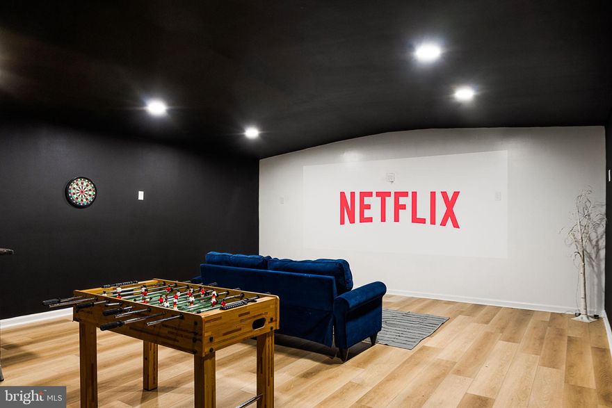 Stunningly renovated 4-bedroom, 2-bath ranch home in Clinton, featuring a modern design flooded with natural light.
The open floor plan seamlessly connects the dining and living areas, with an extra, detached theater/game room perfect for entertaining guests or having movie nights.
The gourmet kitchen boasts ample white cabinetry, stainless-steel appliances, and granite countertops. It leads to a spacious Trex deck overlooking the fenced-in backyard, complete with a brand new, covered Mykonos jacuzzi large enough for six for year-round enjoyment.
The primary suite includes a bath with a walk-in shower, while three additional bedrooms share convenient access to the second bathroom.
Updates include a new roof, HVAC, water heater, Trex deck, windows, and a year-round jacuzzi. here is the added benefit of an outdoor cement foundation for a basketball court or expansion of the entertainment room.
Located in a tranquil neighborhood near Camp Springs, Andrews Air Force Base, and plenty of shopping options, this home is not to be missed.