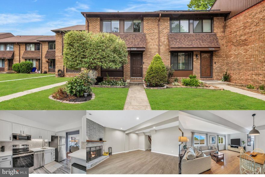 Beautiful brick-front townhouse located in the desirable Montgomery Woods community. This home offers three levels of living space, including a walk-out lower level that opens to a fully fenced yard with a patio and built-in storage shed. Perfect for bonfire nights or grilling for friends! Inside, the home has been refreshed with modern updates throughout, featuring brand-new kitchen cabinets, stainless steel appliances, subway tile backsplash, stylish tile and LVP, fresh paint, a newly finished basement, and a 4-year-old roof. The kitchen provides ample granite counter space and flows directly into the spacious living/dining room combination, perfect for entertaining. Upstairs, you’ll find three generously sized bedrooms and a full bathroom with updated tile floors and walls. The lower level includes a laundry area with plenty of storage space, a second living room with a cozy fireplace, and a convenient half bath. Situated across the street from local schools and just minutes from downtown Baltimore and BWI Airport, this home is stylish, comfortable and convenient!