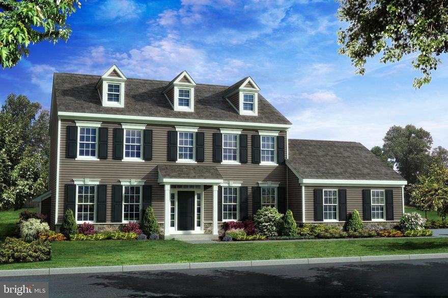 The Oxford - TO BE BUILT. Large eat-in kitchen with granite counter tops, 2 story foyer and family room, formal living room and dining room. The first-floor study can easily be converted to an additional bedroom if needed. All bedrooms are generously sized with several different layouts for the master bedroom suite. All home sites are half acre lots with side turned garages and a stone water table. Located in the Smyrna School District, this home offers elegance, space, and convenience. HOA covers snow removal and common area maintenance. Don't miss your opportunity to make this exquisite home yours! **Optional Front Porch Elevation shown in photo** Builder Splits Transfer Tax and No Impact Fees!