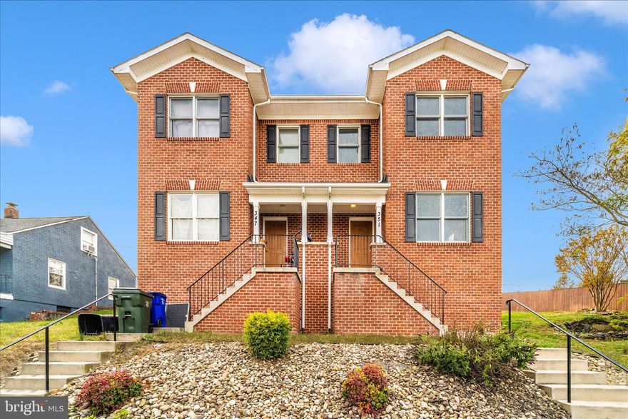 🏡 Move-In Ready Modern Brick Home Near Fairgrounds Park!
Welcome to 351 Vale Street, a beautifully updated all-brick semi-detached home located just steps from Fairgrounds Park in Hagerstown! This charming, modern home has been freshly painted from top to bottom.
The bright kitchen comes equipped with all major appliances, including a dishwasher, electric range, refrigerator, washer, and dryer — everything you need to move right in and start living comfortably.
Enjoy the convenience of street parking in front and a private parking pad in the back with space for two compact cars, accessible from the alley.
Perfectly situated close to commuter routes, shopping, and schools, this home offers both comfort and convenience in one great package.
Schedule your showing now as this will not last.