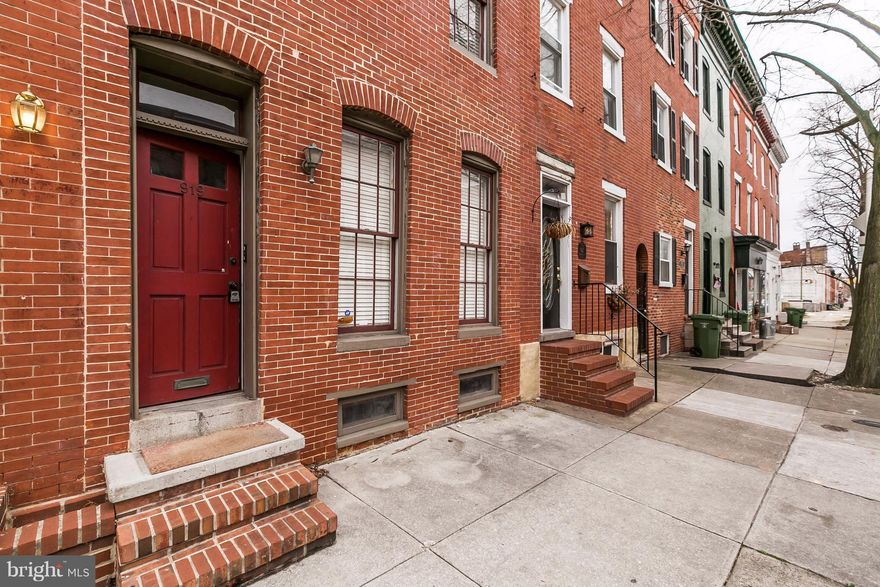 First level two bedroom, one bath apartment for rent in the heart of Federal Hill. Unit features central air, washer/dryer, 1 car parking pad. Close to Cross Street Market, short walk to Downtown & Stadiums. UM Medical Shuttle, Charm City Circulator. No pets. No smokers. Available now!