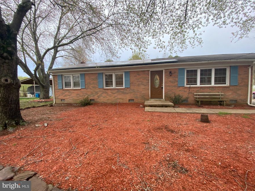 Priced to Sell!!! This rambler offers three bedrooms, two full baths, eat-in kitchen with granite countertops and stainless steel appliances (dishwasher is new).  Both full bathrooms have been updated. Hardwood floors throughout. Both sheds convey. One shed has electric. Large flat yard perfect for family gatherings, especially around the firepit.  Home does need some work to make it shine even more. Sellers removed the carpet and were going to re-finish the hardwoods floors and have decided to let the new homeowners decide what they want to do. Buyer must take over solar panel lease. This is why the house is priced where its at. Schedule your showing today! This home wont last long at this price! Home is being sold "As-is"