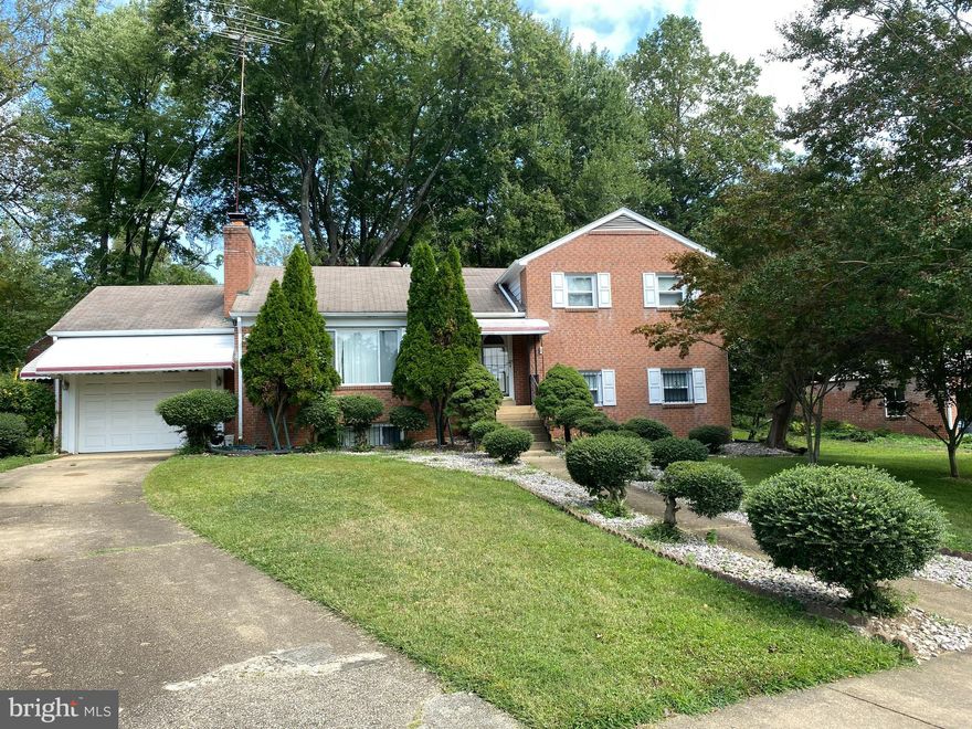 Solid Brick, Split-Level house with garage in a great area.  Large corner lot. Conveniently located in a quiet neighborhood. Close to Seven Corners, shops,  and a good commute to Arlington and DC. Home is sold "As-Is".  Structure is solidly built, has great potential for any updates the new owner would want.