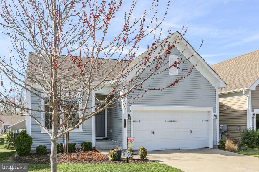 Nearly new 3BR/3BA rambler with a walkout basement in the resort style, 55+ community of Celebrate by Del Webb! This upgraded home boasts LVP throughout main living areas installed in 2024, quartz and stainless steel in kitchen, and minimal maintenance Trex/vinyl decking with a retractable awning, plus a stamped concrete patio below. Taexx pest system installed around foundation during construction. Only 1/4 mile from Riverside Lodge to access 2 tier gym, indoor/outdoor pools, hot tub, tennis/pickleball court, disc golf, horseshoes, daily events/classes and more! Convenient to restaurants, retail, and I-95.