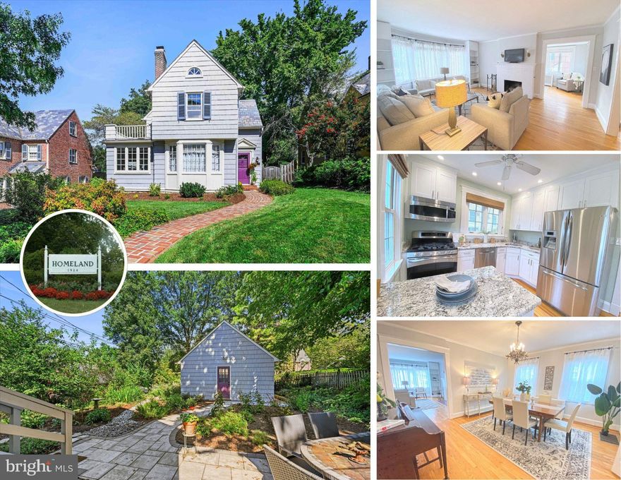 Freshly painted and primed for new beginnings! 🏡✨ Step into this beautifully home and start your new year in style. 

Introducing a captivating residence nestled just steps away from the “lakes” in the esteemed Historic Homeland, where charm and sophistication intertwine to create a truly charming atmosphere.

This remarkable colonial residence unveils three meticulously finished levels, thoughtfully designed to cater to the demands of contemporary living.

The main level boasts a traditional floor plan, featuring a powder room adjacent to the welcoming foyer. Step into the spacious and inviting living room, adorned with exquisite hardwood floors, a gas burning fireplace, and built-in bookshelves that exude an air of style and comfort - the perfect haven to unwind and rejuvenate after a long day. A cozy sunroom, adorned with new windows, serves as the perfect retreat for a home office or den, creating an ideal environment for remote work or virtual schooling. Equally impressive is the formal dining room, graced with gleaming hardwood floors and an abundance of natural light. The bright white kitchen, adorned with stone counters and a peninsula for effortless meal prep, also showcases a newly added pantry and cozy kitchen table space.

Ascending to the second level, you'll discover three generously proportioned bedrooms, accompanied by two tastefully renovated baths. The primary en-suite bathroom features a double marble vanity, a luxurious walk-in shower, and convenient built-in storage. The primary bedroom offers ample closet space, while also providing access to a balcony, where you can bask in the serenity of afternoon cocktails or savor a tranquil cup of morning coffee.

The third-floor bedroom, adorned with exposed beams and stunning flooring, presents a versatile space that can be utilized as a family room or office. With practical built-in shelves for storage, this room seamlessly combines functionality with style.

To ensure your comfort throughout the year, the home is equipped with gas heat to keep you warm during the winter months, along with a 2-zoned AC system to provide cool respite during the summer season.
The property includes a detached two-car garage with convenient alley access. The fenced rear yard unveils a private oasis adorned with breathtaking perennials and a serene stone patio, offering a tranquil escape from the bustling city life.

Nestled within the esteemed Homeland Historic District, this residence grants effortless access to the finest offerings of Baltimore. The neighborhood is renowned for its picturesque tree-lined streets, awe-inspiring architecture, and a vibrant sense of community. With an array of shops, restaurants, and cultural attractions within easy reach, this location encapsulates the perfect blend of urban convenience and suburban tranquility.