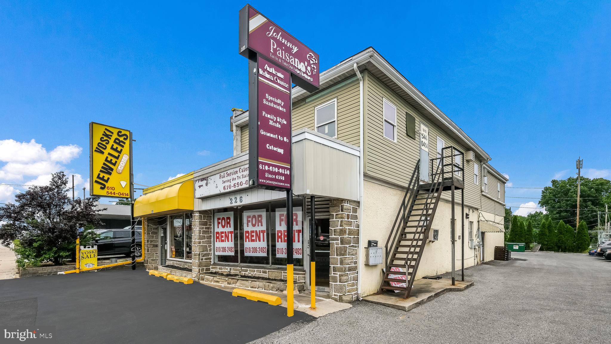 Fantastic mixed-use building for sale on famous golden mile. Welcome to 226-228 Baltimore Pike. Location ,Location, Location. This is one of the best locations in Springfield on Baltimore Pike, just location alone is a significant value. This property has an opportunity. Current 8.7% Cap rate. Fully rented. Please contact the listing agent for showings and questions you may have. OWNER FINANCING IS AVAILABLE!!!