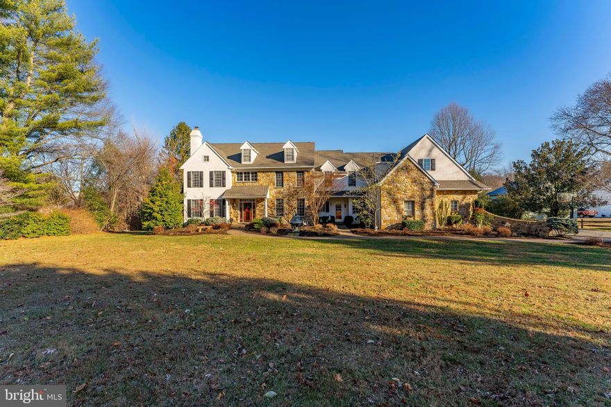 Welcome to 759 Northbrook Road, an exquisite 6-bedroom, 4 full and 2 half bath home in the charming town of Kennett Square. This meticulously maintained property offers a perfect blend of elegance, comfort, and modern convenience. Enter through a grand 2-story foyer featuring hardwood floors, a curved staircase, and crown molding. The spacious living room boasts hardwood floors and a marble fireplace, leading to an office with built-ins and recessed lighting through French doors. The eat-in kitchen is a chef's dream with hardwood floors, a large island with seating, granite countertops, a double oven, and a pantry. Enjoy meals in the formal dining room adorned with hardwood floors, wainscoting, and crown molding. The inviting family room features built-ins, a vaulted ceiling, a stone fireplace, and a sliding door that opens to a Trex deck and spacious yard with a patio. A mudroom, two powder rooms, a laundry room, a bonus room, and access to a 4-car garage complete the main level. Upstairs, the luxurious primary bedroom includes a double door entry, two walk-in closets, and an en-suite bathroom with dual sinks, a jetted tub, a shower stall, tile flooring, a separate water closet, and recessed lighting. A versatile sitting room can serve as a nursery or an additional bedroom. Two bedrooms share a Jack-and-Jill bathroom, while another bedroom features an en-suite. This floor features a thoughtfully designed walk-in cedar closet, perfect for organizing your wardrobe. Additionally, a set of stairs leads up to the spacious walk-up attic, offering ample storage or potential for customization. An additional bedroom and another full bath complete the upper level. The walk-out unfinished basement is perfect for storage or can be finished to suit your needs and is already set up with plumbing for an additional bathroom. The gardens surrounding the home have been thoughtfully landscaped to provide year-round color. This home includes a Generac generator, water softener, tankless water heater, 3-zoned A/C, a home alarm system for safety, and a central vacuum system. Situated in a prime location just a short drive to Longwood Gardens, this home offers both tranquility and convenience. Living here you can enjoy being surrounded by rolling farmland, and being close to Wilmington and all the area has to offer. Don’t miss the opportunity to make 759 Northbrook Road your dream home!