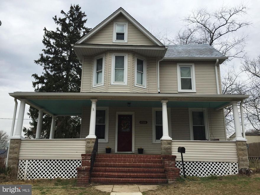 Charming updated 4BR, 2BA colonial in historic Halethorpe. Cozy wrap around porch, remodeled baths and kitchen w/ breakfast bar & SSappliances, tin ceiling, pocket doors, beautiful molding, convenient main level laundry room, partially finished basement, 2 zone HVAC, newwindows, freshly painted, new WW carpeting, situated on double lot, close to all major routes, CCBC, UMBC, steps to MARC.