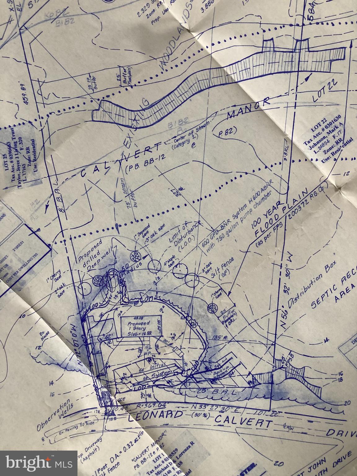 CALVERT MANOR - Land